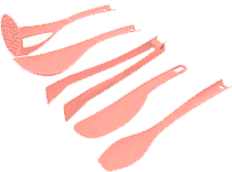 Set de utensilios de uso general rosa