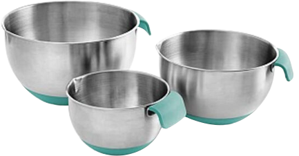 Set de Bowls de acero x 3 Aqua